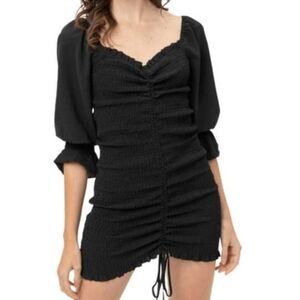 Love Tree Black Long Sleeve Dress